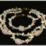 Vintage Two Strand Natural Rose Quartz Necklace & Bracelet Image 7