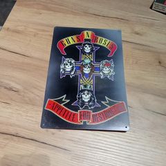 Guns and roses wall sign