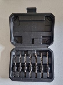 Parkside 7 piece countersink drill bit set