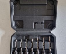 Parkside 7 piece countersink drill bit set