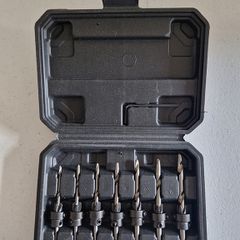 Parkside 7 piece countersink drill bit set
