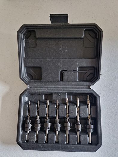 Parkside 7 piece countersink drill bit set