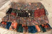 Pull&amp;Bear Women's Navy and Blue Skirt
