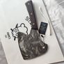 Crafted Chaos Unique  Forged Knife with the Joker's Smirk Engraved by DiCasteel Image 6