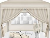 Gazebo 3 x 3 m Waterproof Pop-Up with 4 side panels