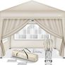 Gazebo 3 x 3 m Waterproof Pop-Up with 4 side panels Image 2