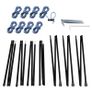 Wind Shield Privacy & Sun Protection Crossbars 600x140 cm Camping Beach Garden Image 4