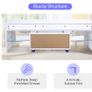 BRAND NEW Modern TV Cabinet Unit Entertainment Stand with LED Strip Remote Control Home Decor TV Table Stand Image 5