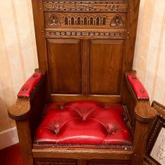Carved Oak Doomsday Chair