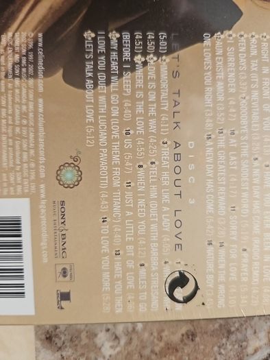 Celine Dion 3CD (NEW) - Let's Talk About Love / Falling Into You / A New Day Has Come