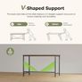 120x50 cm Computer Desk, Gaming Desk for Small Spaces, Modern Simple Style Desk for Home Office, Study Student Writing Desk, Brown Image 3