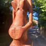 Tribal art, fertility female figure. D18 Vintage Image 7