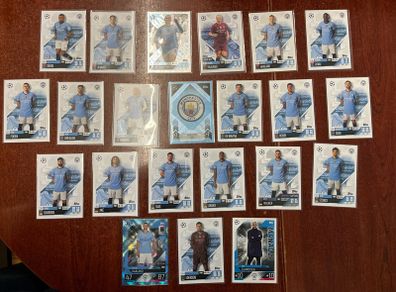 Manchester city Topp match attax/attack cards
