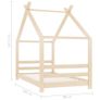 Kids Bed Frame Solid Pine Wood 80x160 cm Image 7