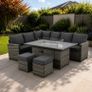 8 Seater Firepit Table Rattan Dining Set Image 2