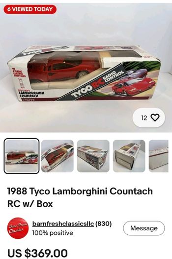 Tyco R/c turbo red lamborghini
