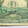 Ireland 1937 Ploughman One Pound The National Bank Punt banknote Image 3