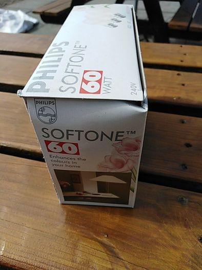 Pack of 3 60 watt bulbs soft tone hint of pink