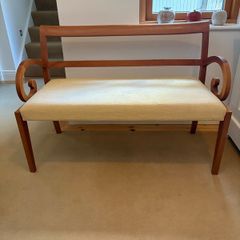 Interior wooden framed 2 seater couch
