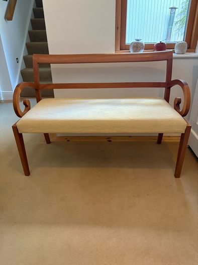 Interior wooden framed 2 seater couch