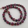 Antique Venetian Style Floral & Trade Glass Beads Necklace Image 8
