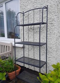 Ikea Lacko outdoor garden metal shelving unit 162cm H x 62cm W