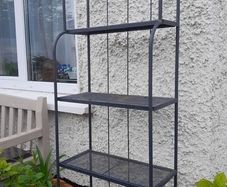 Ikea Lacko outdoor garden metal shelving unit 162cm H x 62cm W