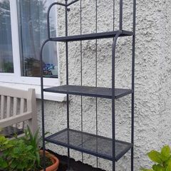 Ikea Lacko outdoor garden metal shelving unit 162cm H x 62cm W