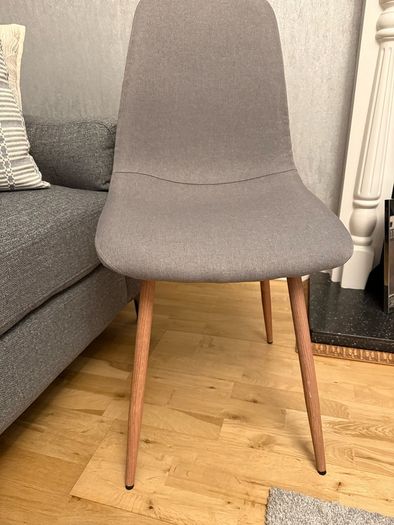 FREE- Grey Fabric Chairs x 2