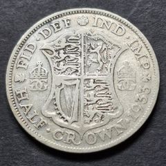 Great Britain 1933 King George V Silver .500 Half Crown Coin