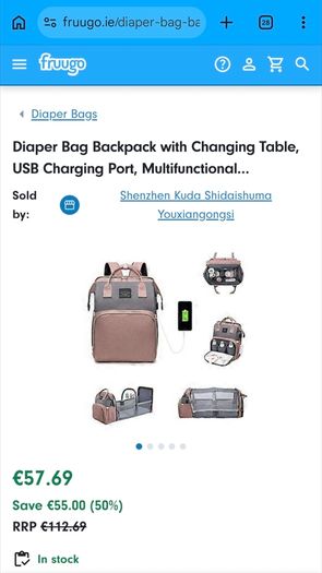 Baby changing bag