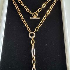 Necklace excellent condition 375/9 ct yellow and white gold , 13 grams