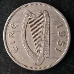 Ireland Half Crown 1951 coin