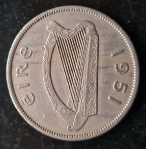 Ireland Half Crown 1951 coin