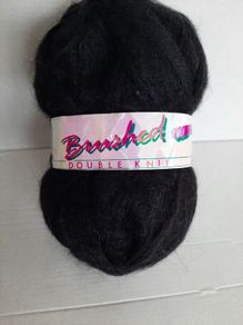 New wool Black 100g double knit