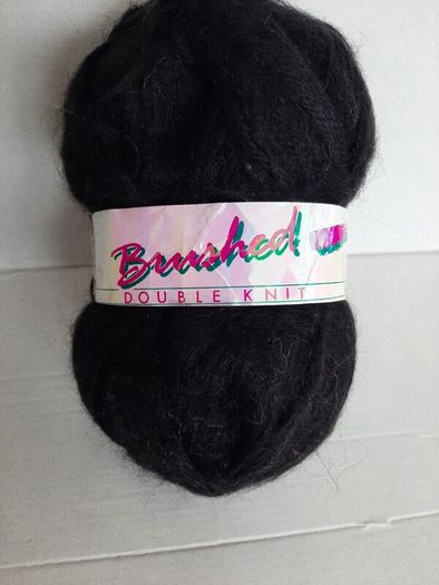 New wool Black 100g double knit
