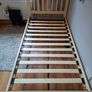 Wooden framed single bed and mattress excellent condition Image 2