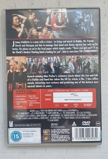 The Commitments Movie DVD