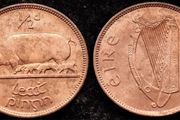 [#2150] - Ireland 1942 | Irish 1/2d | Irish Half Penny | Sow | KM.10 | UNC