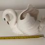 Ceramic Cream Swan Planter Image 3