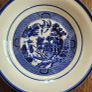 Vintage Blue & White Willow Pattern Plates, Set of 8 (4 plates,4 saucers) Image 4
