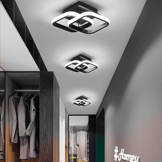 Ceiling Light Modern 22W LED Cool White 6000K Acrylic Square Ceiling Lamp for Hallway Office Bedroom Kitchen Living Room Bedroom Ceiling Lights (FREE SHIPPING)