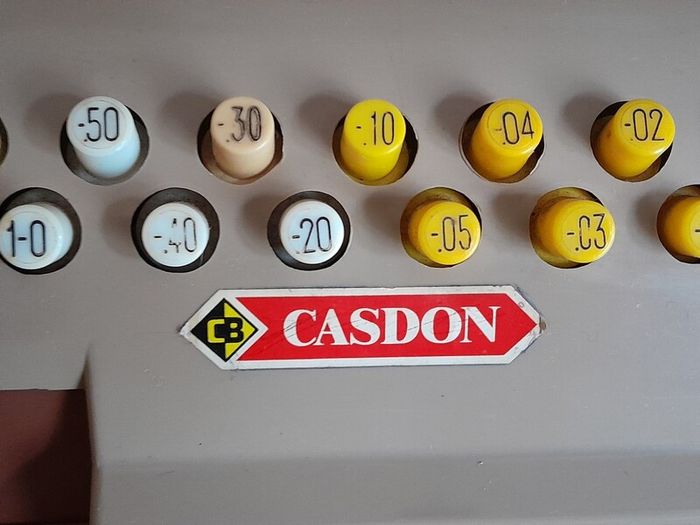 vintage 70s Casdon toy till can post