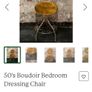 50's Boudoir Bedroom Dressing Chair Image 4