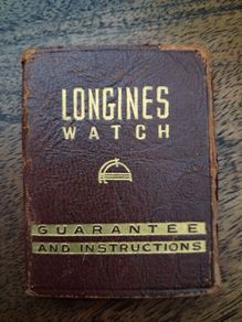 Vintage Longines instructions (1940s)