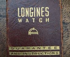 Vintage Longines instructions (1940s)