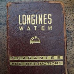 Vintage Longines instructions (1940s)