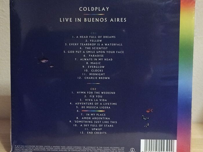 Coldplay Live in Buenos Aires 2 CD Album