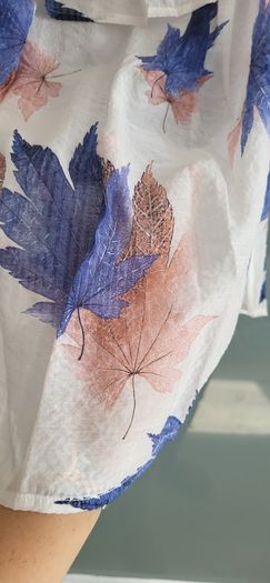 ANONYME Designers bardot leaf print top Sz XL (Fit 12-16UK) - Bnwot Rrp 69
