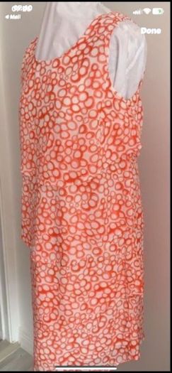 dress Jensen brand size 12 coral & white dress size 12